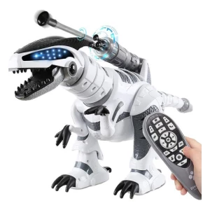 Fistone Rc Robot Dinosaurio Inteligente Inteligente Intelige Color Blanco