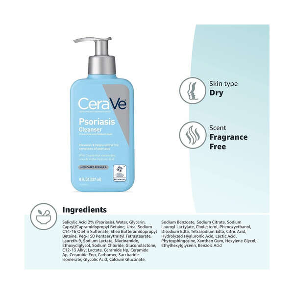 Cerave Jabón Limpiador Para Tratar Psoriasis 237 Ml - Image 2