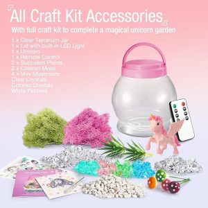 Kit De Terrario De Unicornio Con Luz Arcoíris Para Niños - Image 2