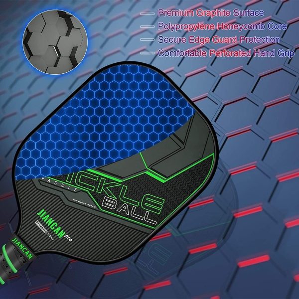 Juego D 2 Raqueta D Grafito P Pickleball, 4 Bolas Pickleball - Image 2