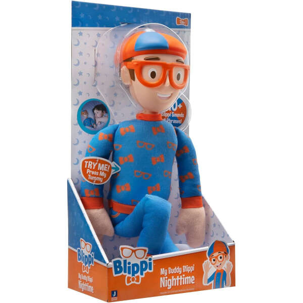 Peluche Blippi Función Nocturna Con 11 Sonidos 40.64cm Color Azul Acero - Image 2