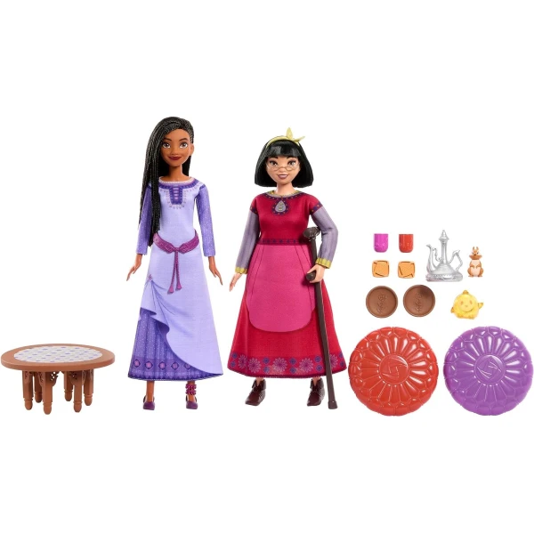 Mattel Disney Wish Best Friends Tea Time, Asha Y Dalia - Image 2