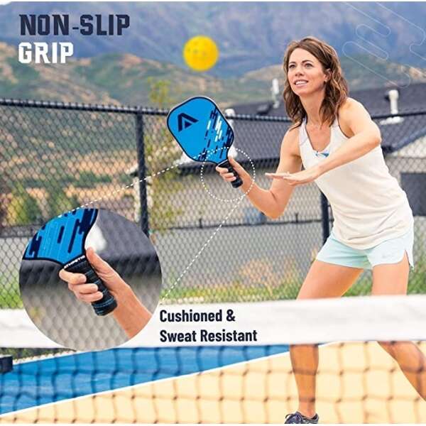 Athpetic Juego De 2 Raquetas Pickleball, 4 Bolas Y 2 Agarres - Image 3