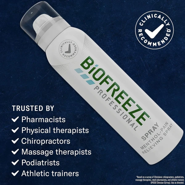 Biofreeze Profesional Aerosol Para Alivio Del Dolor Muscular - Image 4
