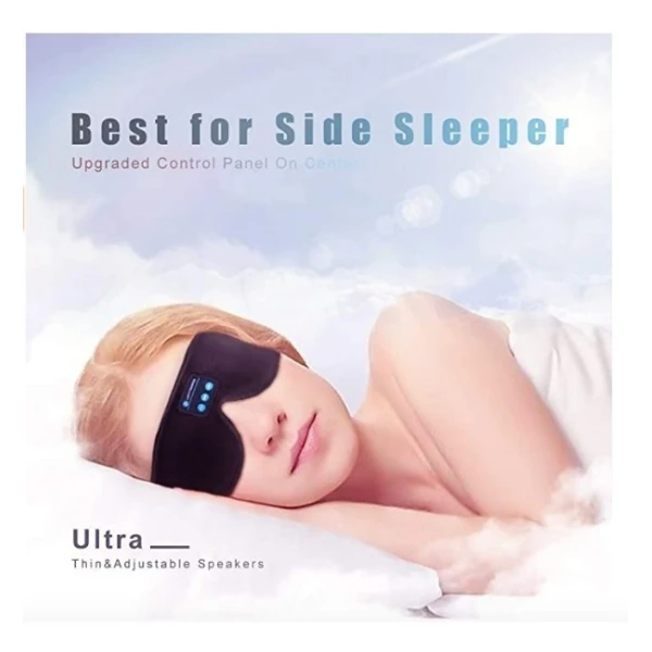 Auriculares Para Dormir Máscara Ojo 3d Inalámbrica Bluetooth Color Negro N/a - Image 4