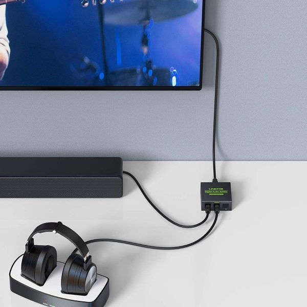 Linkfor Divisor Toslink De 3 Puertos Con 4 Cables De 5.9 Ft - Image 4