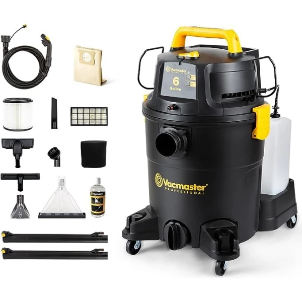 Aspiradora Industrial De Tacho Vacmaster Vk609pfr 0201 6 Gal Negra/amarilla127v - Image 2