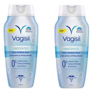 Vagisil Lavado Femenino Íntimo Diario, Sin Perfume 2 Pack