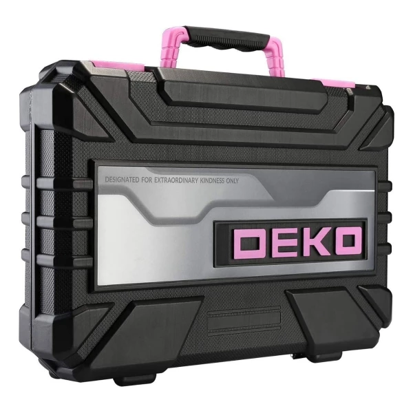 Juego De Herramientas Combinadas Deko (98 Piezas) Color Rosa - Image 4
