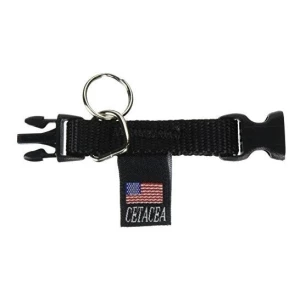 Cetacea Tag-it Pet Id Holder, Negro