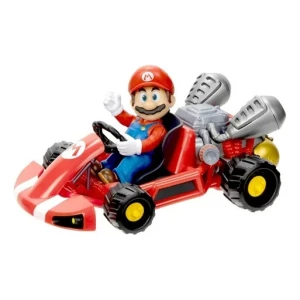 Super Mario Bros. La Pelicula, Mario Kart Racer Con Figura Color Rojo - Image 4