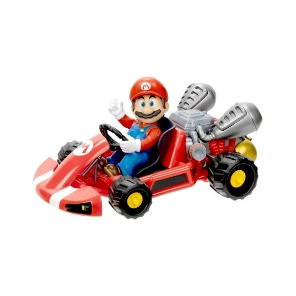 Super Mario Bros. La Pelicula, Mario Kart Racer Con Figura Color Rojo - Image 4
