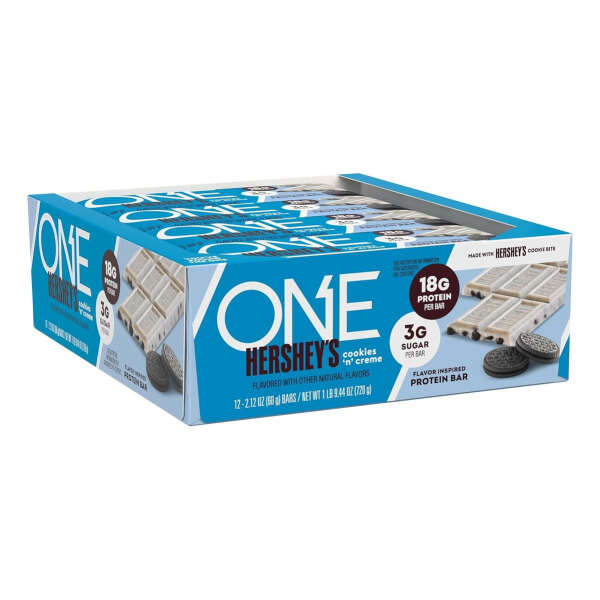 One Hershey's Cookies Creme - Barras De Proteína, Sin Gluten - Image 3