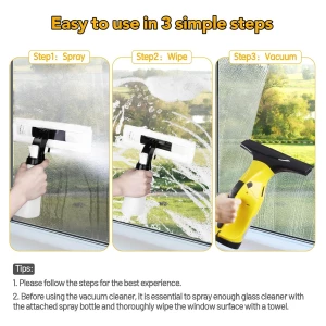 Eave Aspiradora Limpiador Eléctrica Para Ventanas Recargable - Image 3