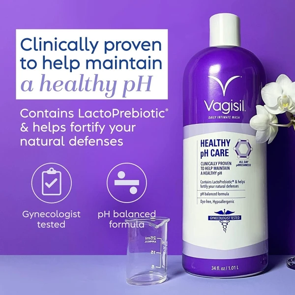 Vagisil Healthy Ph Care Lavado Femenino Íntimo Diario 1litro - Image 3