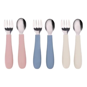 Weesprout Utensilios Para Niños De Acero Inoxidable Color Rosa