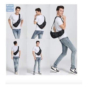 Bolso Honda Nicgid Mochila Bandolera Para Hombre Lysb01mz3hk Color Azul Marino Diseño De La Tela Liso - Image 2