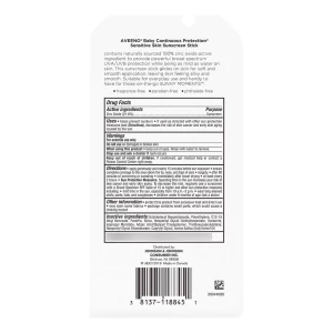Aveeno Baby Bloqueador Protector Solar Mineral Facial En Stick Spf 50 - Resistente Al Agua - 13gr - Image 3
