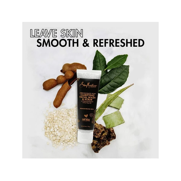 Sheamoisture Limpiador Y Exfoliante Facial Para Aclarar Piel Tipo De Piel Todo Tipo De Piel - Image 4