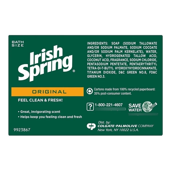 Jabón Desodorante Para Hombre Irish Spring 24 Unid (3.7 Oz) - Image 5