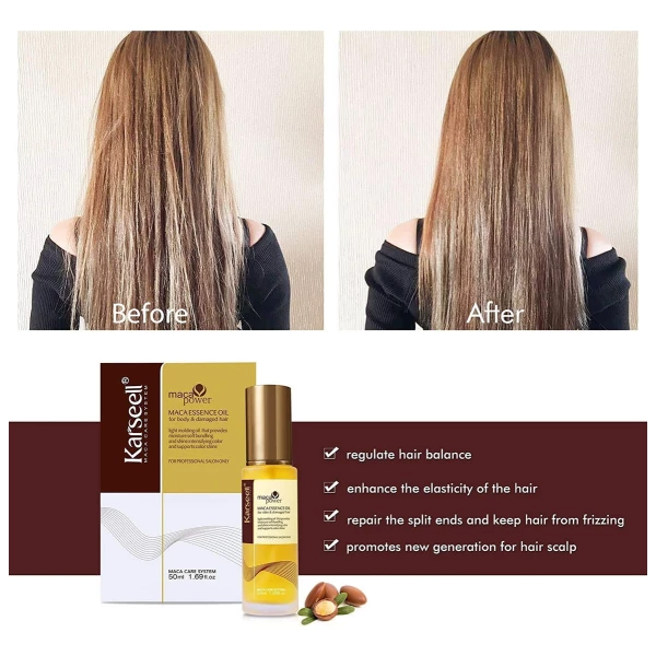 Karseell- Aceite De Argán Marroquí Para Curación Del Cabello - Image 3