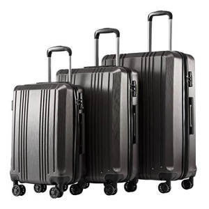 Coolife Equipaje Maleta Expansible 3 Piezas Set Con Tsa Lock