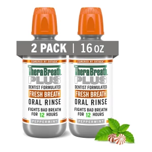 Therabreath Enjuague Bucal, Sabor Hierba Buena, 474 Ml, 2 Pz