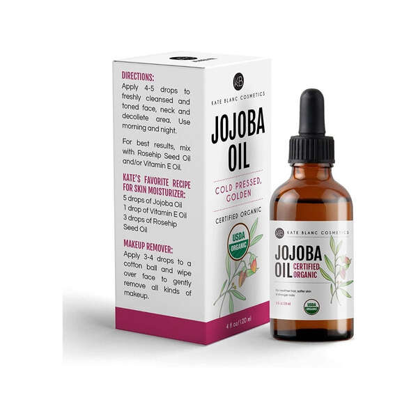 Aceite Jojoba Orgánico Prensado En Frío Sin Refinar 120ml - Image 2