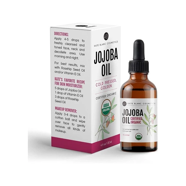 Aceite Jojoba Orgánico Prensado En Frío Sin Refinar 120ml - Image 2