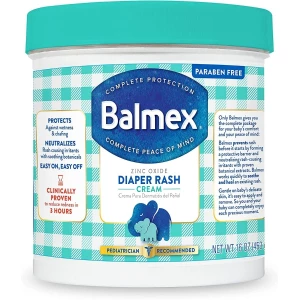 Crema Protectora Para Bebés, Balmex Con Óxido De Zinc 16 Oz.