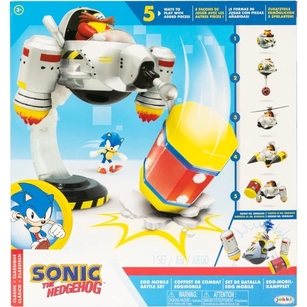 Set Batalla Sonic The Hedgehog Vs Vehiculo Egg Mobile Eggman - Image 5