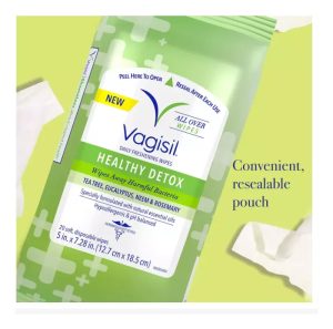 Vagisil, Toallitas Íntimas Femeninas Healthy Detox 60 Unid. - Image 5