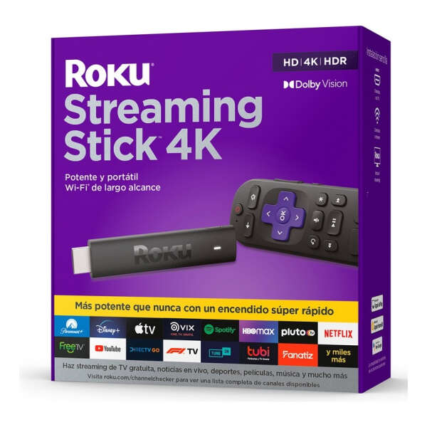 Roku Streaming Stick 4k Modelo 3820 Color Negro - Image 5