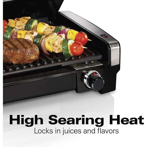Hamilton Beach Parrilla Asador Eléctrico De Acero 25360 120v - Image 4