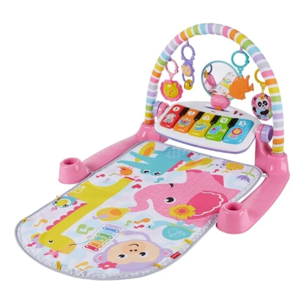 Fisher Price Deluxe Pataditas Piano Gimnasio Musical Bebe Color Rosa - Image 4