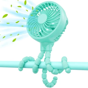 Gusgu - Mini Ventilador Portatil 3 Velocidades Usb Color Verde