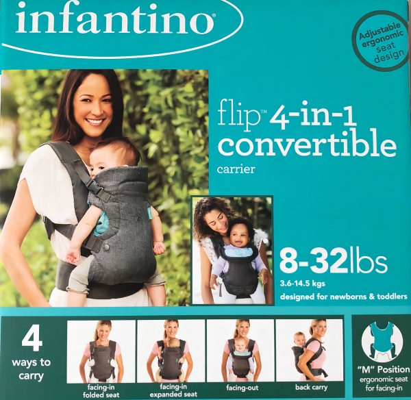 Portabicicletas Kangaroo Infantino Flip Advanced, 4 A 16 Kg, Color Gris - Image 2