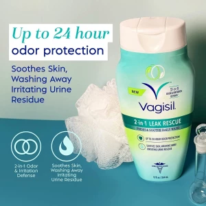 Vagisil Lavado Femenino Íntimo Diario, 2 En 1 Leak Rescue - Image 2