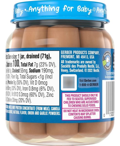 Gerber Salchichas De Pollo Baby Lil Empacados En Agua 10 Und - Image 5