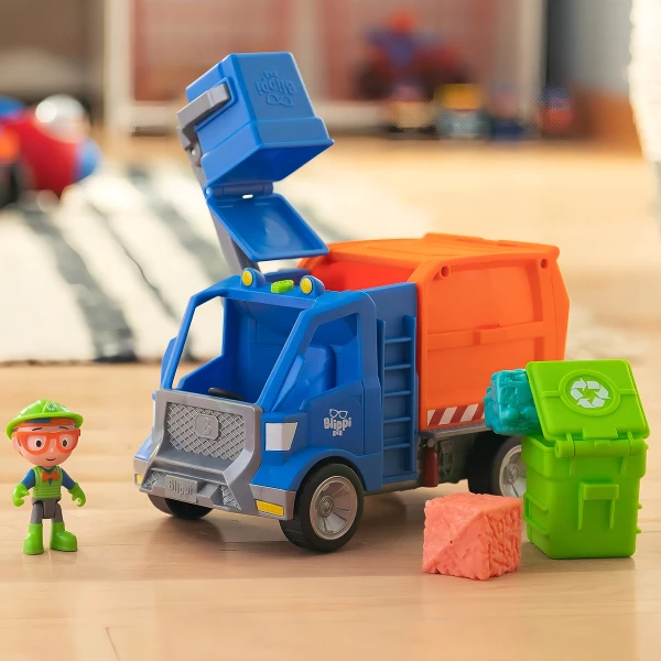 Camión De Reciclaje Blippi, Canta Frases Populares Color Azul Marino - Image 5