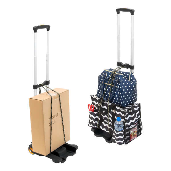 Mount-it! Carrito De Equipaje Con Ruedas Plegable Para 35k Color Negro - Image 2