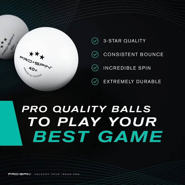 Pelotas De Ping Pong Blancas, Pro-spin, 3 Estrellas Caja 12. - Image 4