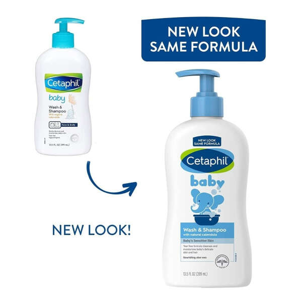 Cetaphil Baby Wash And Shampoo 399ml Organic Jabón Líquido - Image 2