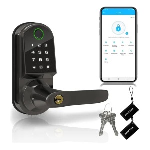 Cerradura De Puerta Digital Con Teclado, Control Y Huella