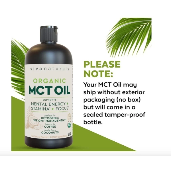 Aceite Mct Orgánico Para Café Matutino 32 Fl Oz (946 Ml) - Image 5