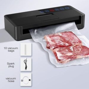 Vsdk Máquina Selladora Al Vacio Para Alimentos Color Negro - Image 2