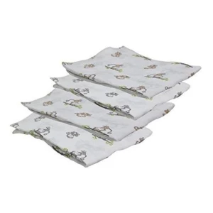 Bacati Conjunto De 4 Monos Felices Muselina Swaddling Mantas - Image 3