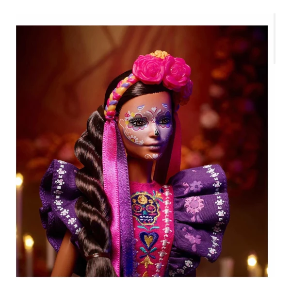 Mattel Muñeca Barbie Dia De Muertos 2022 Vestido Tradicional - Image 3
