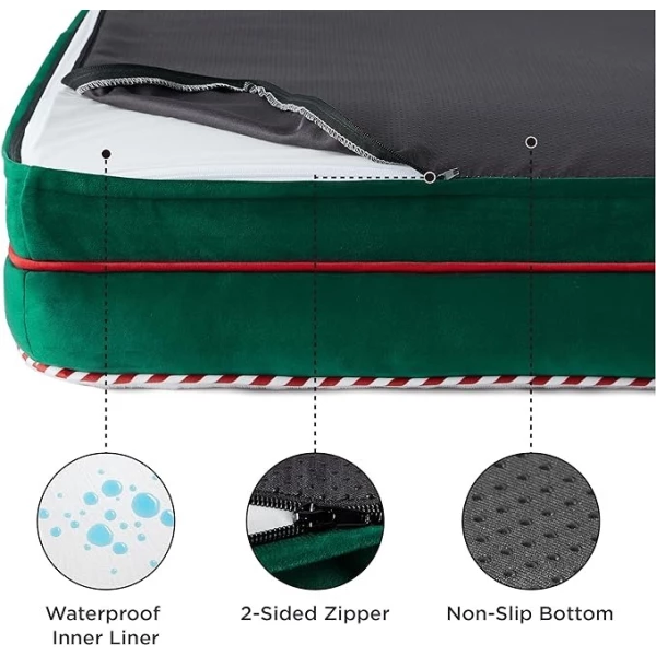 Cama Sillon Ortopedica Para Perros Grandes Color Arbol Sagrado Diseño Colores - Image 3