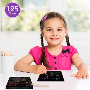 Zmlm Juego Manualidades 125hojas Para Rascar,crear Y Dibujar - Image 3